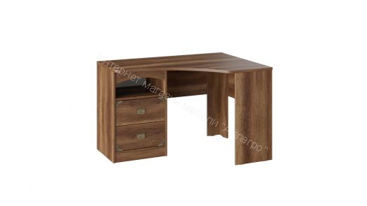 Стол угловой с 2-мя ящиками «Навигатор» (Дуб Каньон)