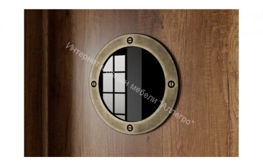 Шкаф комбинированный для одежды с иллюминатором «Навигатор» (Дуб Каньон)