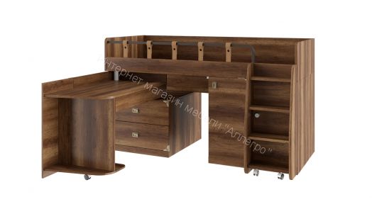 Кровать комбинированная «Навигатор» (Дуб Каньон)