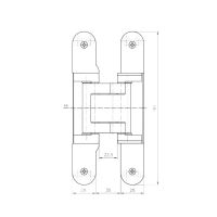 Скрытая петля SIMONSWERK Tectus TE 541 3D FVZ. схема