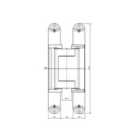 Скрытая петля SIMONSWERK Tectus TE 640 3D A8. схема
