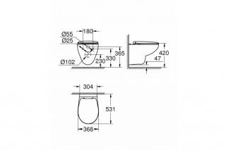 grohe bao ceramik unitazı bakıda almaq