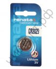 Renata  CR 2025 ( литиевая Li/MnO2, 148mAh, 3V) 1BL (10)