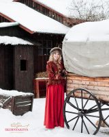 Шапка из соболя и митенки. русский зимний головной убор