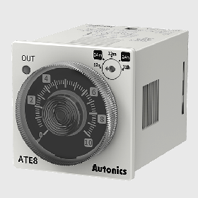 ATE8-41E Серия ATE8 Аналоговые таймеры задержки включения с круговой шкалой в компактном корпусе для установки на 8-контактную розетку