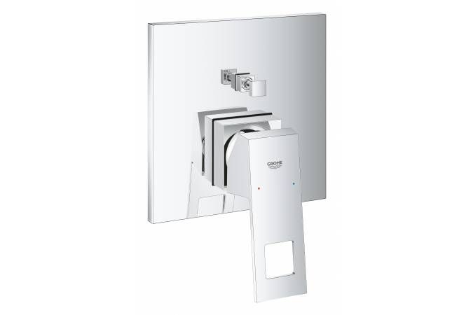 GROHE Eurocube divariçi hamam smesiteli üçün divarüstü hissə, xrom, iki çixiş (24062000)