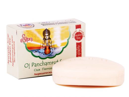 Мыло аюрведическое терапевтическое Одж Панчаамрита | 100 г | Oj Panchamrut Soap
