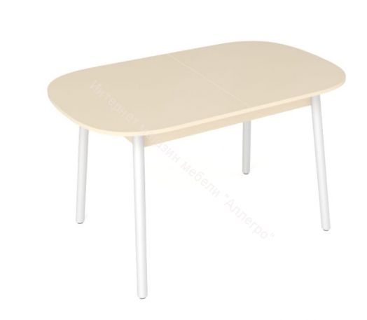 Стол обеденный раздвижной "Винтаж" Бежевый матовый
