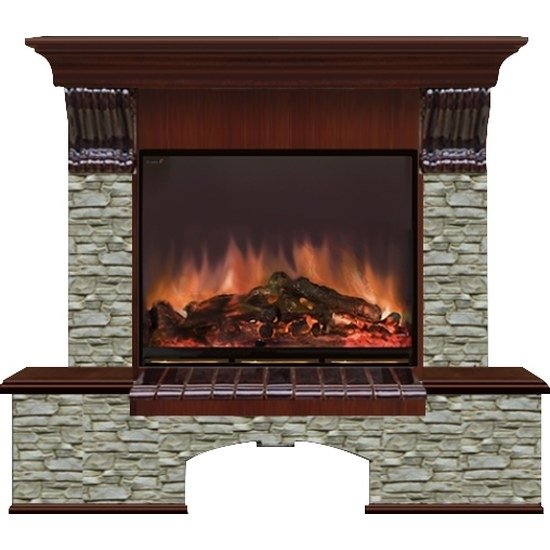 Glenrich Бостон (Arte 23) камень-Грот однотонный/цвет-Красное дерево Glenrich Бостон (Arte 23) камень-Грот однотонный/цвет-Красное дерево