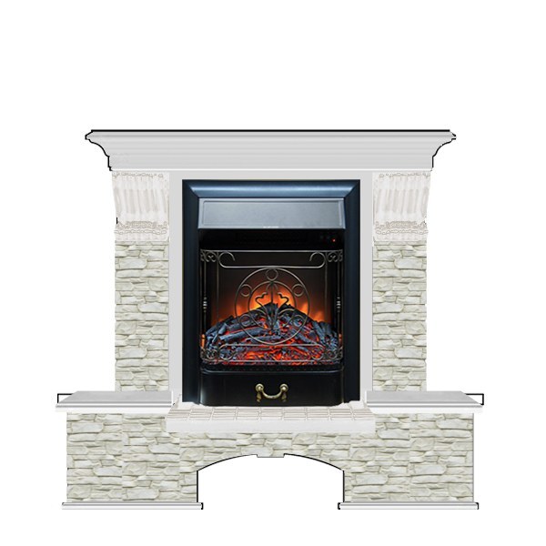 Glenrich Бостон К (Magestic BL,BR) камень-Грот однотонный/цвет-Беленный дуб Glenrich Бостон К (Magestic BL,BR) камень-Грот однотонный/цвет-Беленный дуб