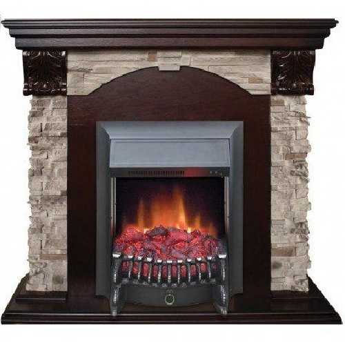 Real-Flame Dublin ROCK STD/EUG 24 AO с очагом Fobos s Lux BL/BR, Majestic s Lux BL/BR