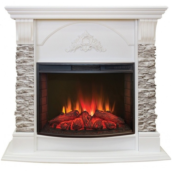 Real-Flame Athena GR STD/EUG/25/24 WT с очагом Evrika 25,5 LED Real-Flame Athena GR STD/EUG/25/24 WT с очагом Evrika 25,5 LED