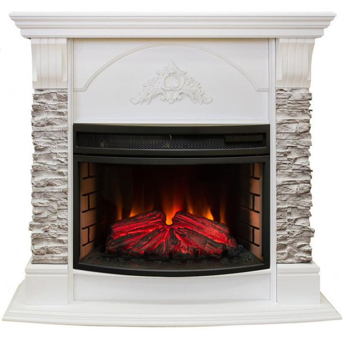 Real-Flame Athena Corner GR STD/EUG/24 WT с очагом Firefield 25 S IR