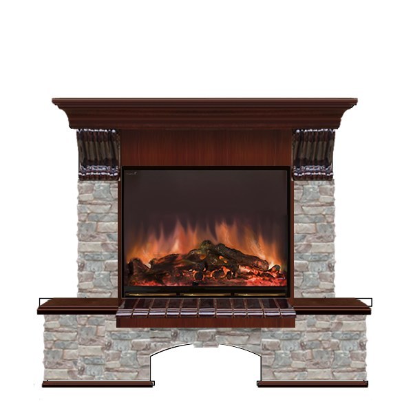 Glenrich Бостон (Arte 23) камень-Грот цветной/цвет-Красное дерево Glenrich Бостон (Arte 23) камень-Грот цветной/цвет-Красное дерево