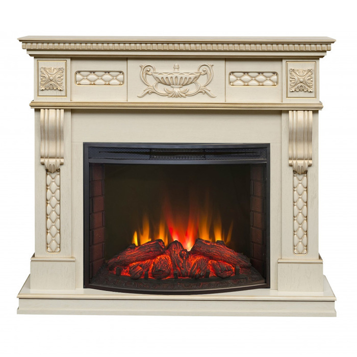 Real-Flame Corsica Lux 25,5/26 WT с очагом Evrika 25,5 LED Real-Flame Corsica Lux 25,5/26 WT с очагом Evrika 25,5 LED