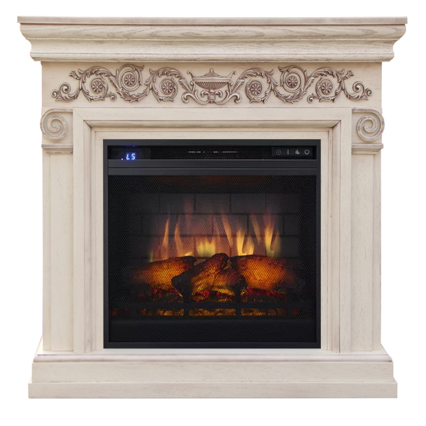 Royal Flame Athena с очагом Vision 23 EF LED 3 D FX (Слоновая кость с патиной)