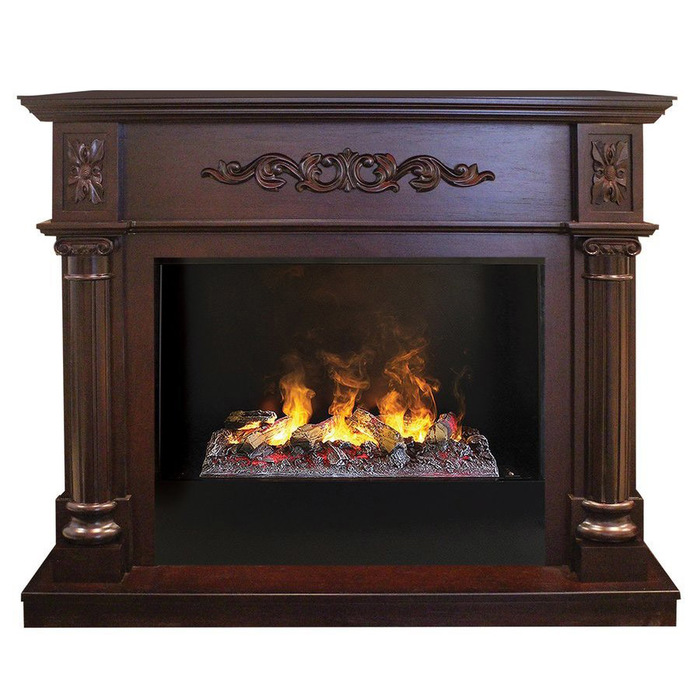 Real-Flame Silvia 26 AO с очагом 3D Cassette 630 (Black вставка)