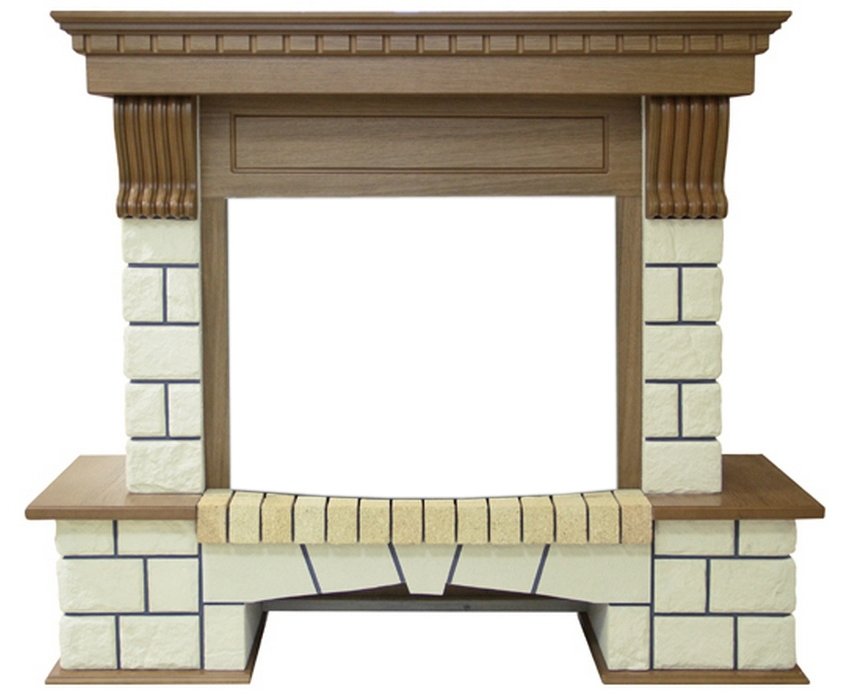 Royal Flame Pierre Luxe под классический очаг (Дуб)
