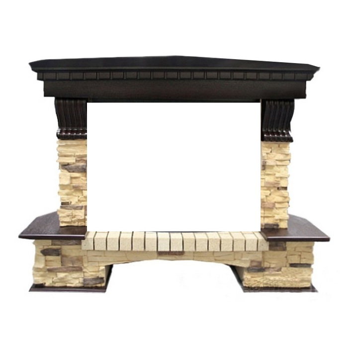 Royal Flame Pierre Luxe угл. сланец под очаг Jupiter FX New Темный дуб