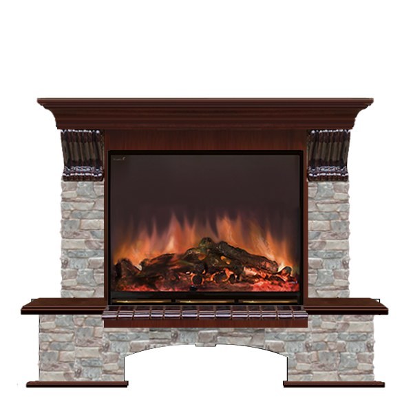 Glenrich Бостон (Arte 28) камень-Грот цветной/цвет-Красное дерево Glenrich Бостон (Arte 28) камень-Грот цветной/цвет-Красное дерево