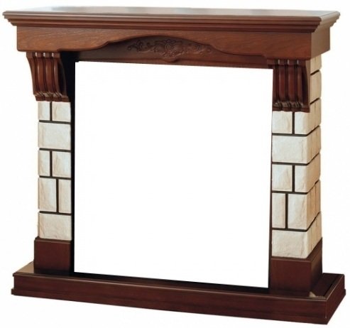 InterFlame Мартин кирпичики под очаг Panoramic 28 FX (тёмный дуб; венге; бежевый с патиной)