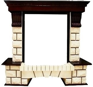Royal Flame Pierre Luxe шампань под классический очаг (Дуб)