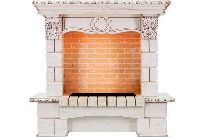 Dimplex Pierre Luxe (Cassete 600) Слоновая кость с патиной