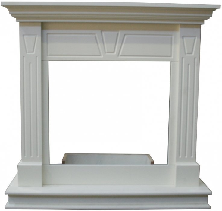 InterFlame Берта под классически очаг (бежевый; белый; бежевый с золотом; белый с золотом)