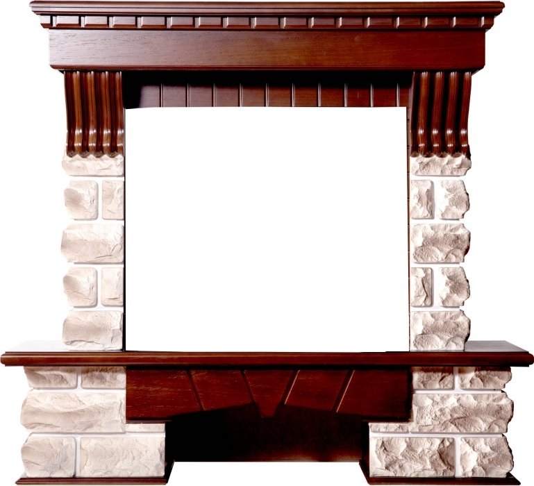 InterFlame Экстер Кавказ под Panoramic 25 FX (тёмный дуб; венге)