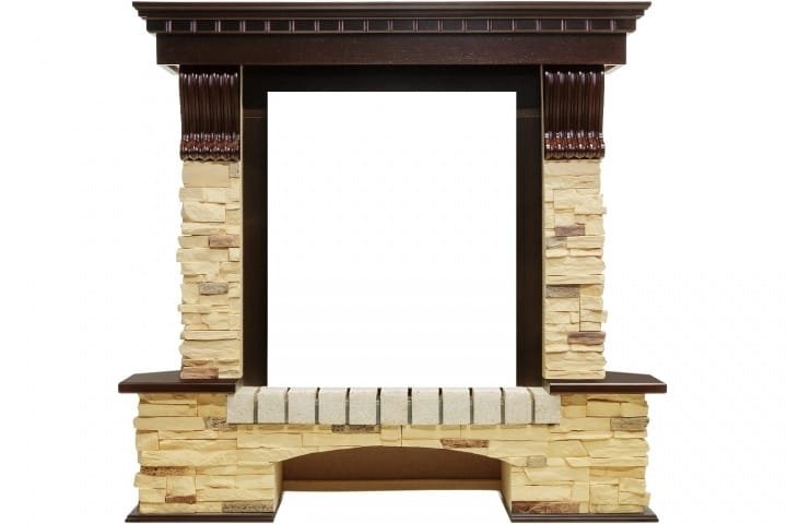 Royal Flame Pierre Luxe сланец под классический очаг (Темный дуб)