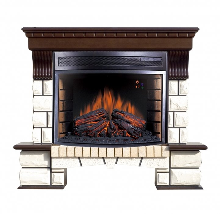 Royal Flame Pierre Luxe с очагом Dioramic 25 (Темный дуб)