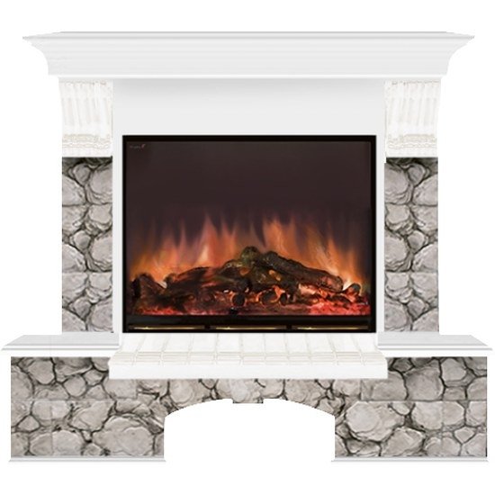 Glenrich Бостон (Arte 23) камень-Карелия/цвет-Белый