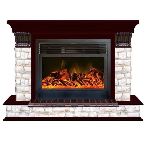 Glenrich Панорама 28 (New flame) камень-Алтай/цвет-Красное дерево Glenrich Панорама 28 (New flame) камень-Алтай/цвет-Красное дерево