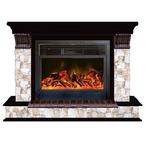 Glenrich Панорама 28 (New flame) камень-Арбат/цвет-Венге Glenrich Панорама 28 (New flame) камень-Арбат/цвет-Венге