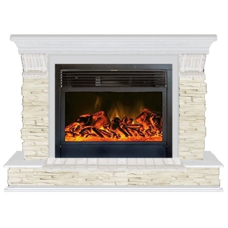 Glenrich Панорама 28 (New flame) камень-Мисхор/цвет-Беленный дуб