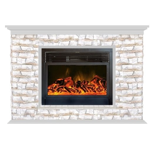 Glenrich Пафос 28 (New flame) камень-Алтай/цвет-Беленный дуб