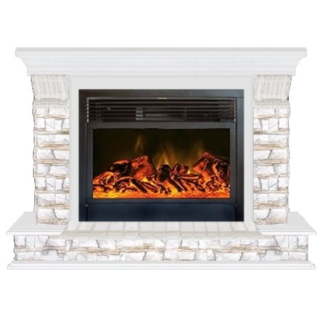 Glenrich Панорама 28 (New flame) камень-Алтай/цвет-Белый Glenrich Панорама 28 (New flame) камень-Алтай/цвет-Белый