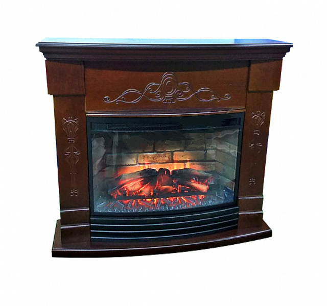 InterFlame Идальго под Panoramic 25-30 3D (тёмный дуб)