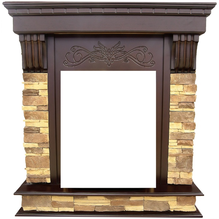 InterFlame Брайт под Классический очаг (тёмный дуб; венге)