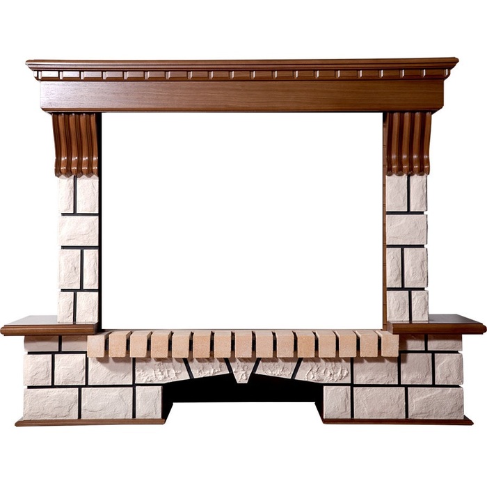 InterFlame Экстер под очаги Panoramic 33 LED FX Triumph 33 3D (тёмный дуб; венге)