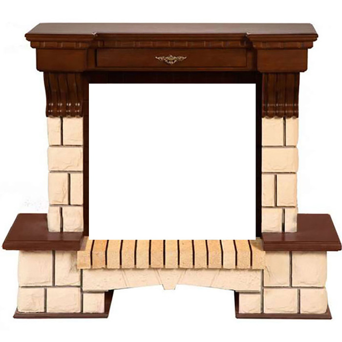 InterFlame Экстерион под очаги Panoramic 28 LED FX Sirius 30 LED FX цвет (бежевый с патиной)