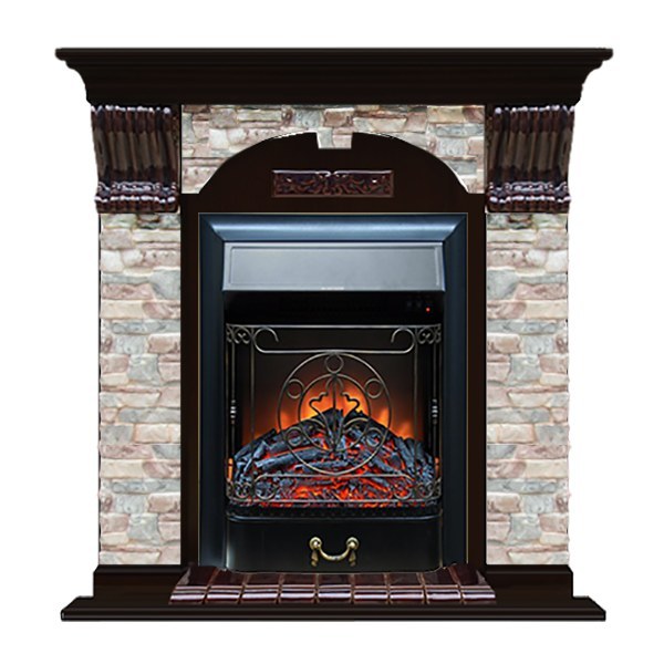 Glenrich Арочный (Magestic BL,BR) камень-Грот цветной/цвет-Венге Glenrich Арочный (Magestic BL,BR) камень-Грот цветной/цвет-Венге