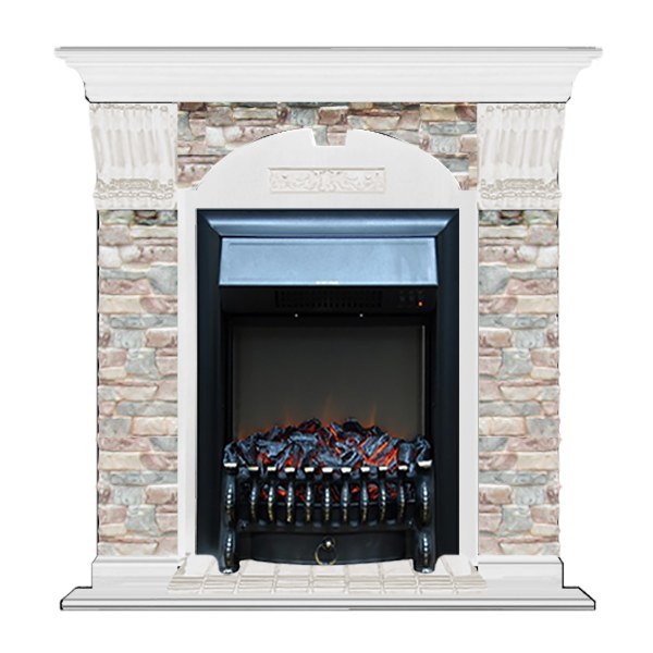 Glenrich Арочный (Fobos BL,BR) камень-Грот цветной/цвет-Белый Glenrich Арочный (Fobos BL,BR) камень-Грот цветной/цвет-Белый