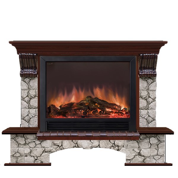 Glenrich Бостон (Sharm 33 BL,BR) камень-Карелия/цвет-Красное дерево