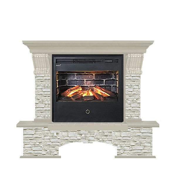 Glenrich Бостон Samba 3D камень-Грот однотонный/цвет-Беленный дуб Glenrich Бостон Samba 3D камень-Грот однотонный/цвет-Беленный дуб