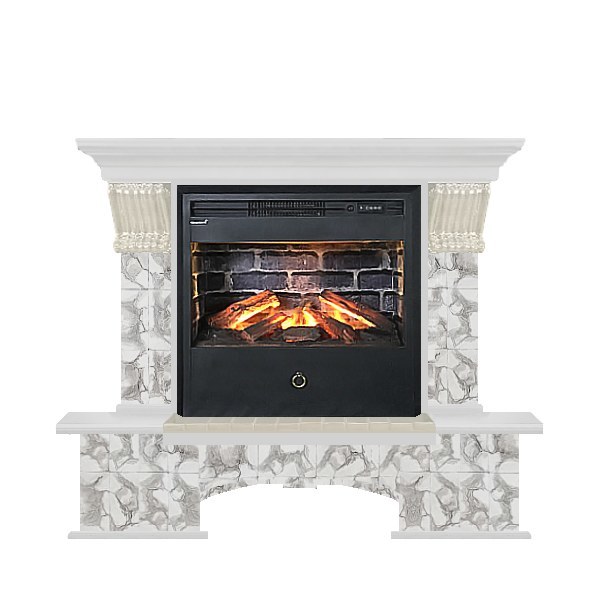 Glenrich Бостон Samba 3D камень-Карелия/цвет-Белый