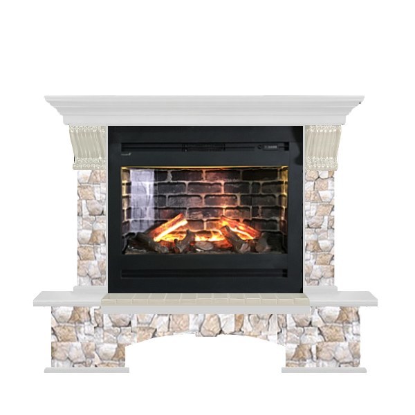 Glenrich Бостон Rumba 3D камень-Арбат/цвет-Белый Glenrich Бостон Rumba 3D камень-Арбат/цвет-Белый