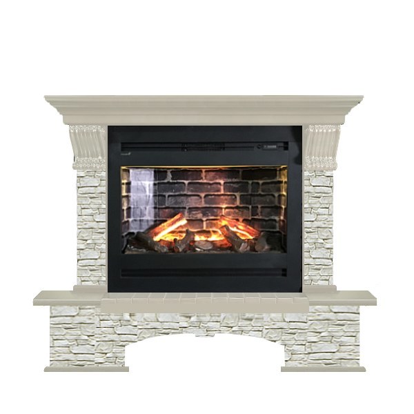 Glenrich Бостон Rumba 3D камень-Грот однотонный/цвет-Беленный дуб Glenrich Бостон Rumba 3D камень-Грот однотонный/цвет-Беленный дуб