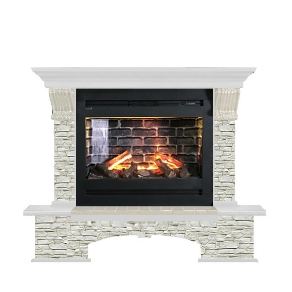 Glenrich Бостон Rumba 3D камень-Грот однотонный/цвет-Белый Glenrich Бостон Rumba 3D камень-Грот однотонный/цвет-Белый