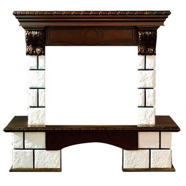 Royal Flame Pierre Luxe под очаг Vision 23 EF LED FX Темный дуб